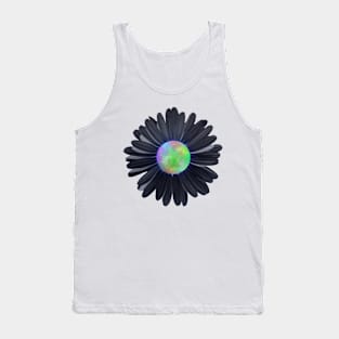 Neon Filtered Daisy flower photographic image Tank Top